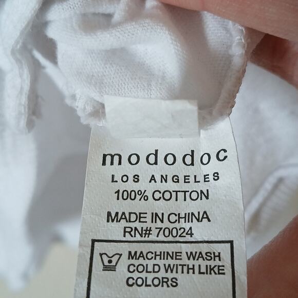 Mododoc Los Angeles White Tank Top - Picture 4 of 5
